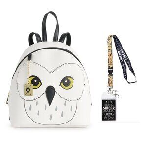 Harry Potter Mini Hedwig Backpack with Lanyard Combo - Wizarding World Gifts